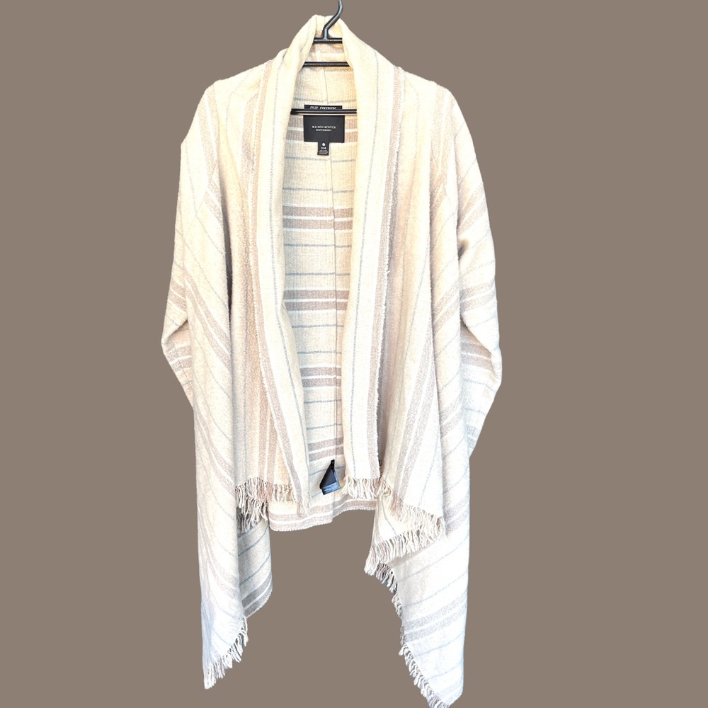 Maison Scotch Jolie Vagabond Wool Blend Poncho Cape Scarf Size 3/4‎